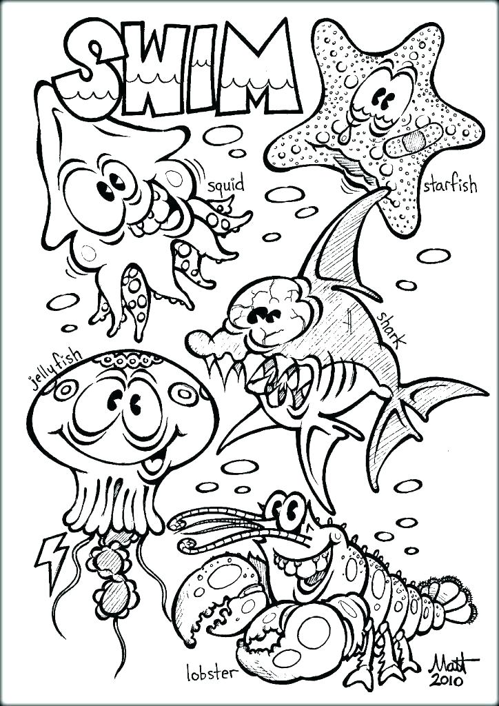 724x1024 Marine Life Coloring Pages Underwater Coloring Page Underwater Sea