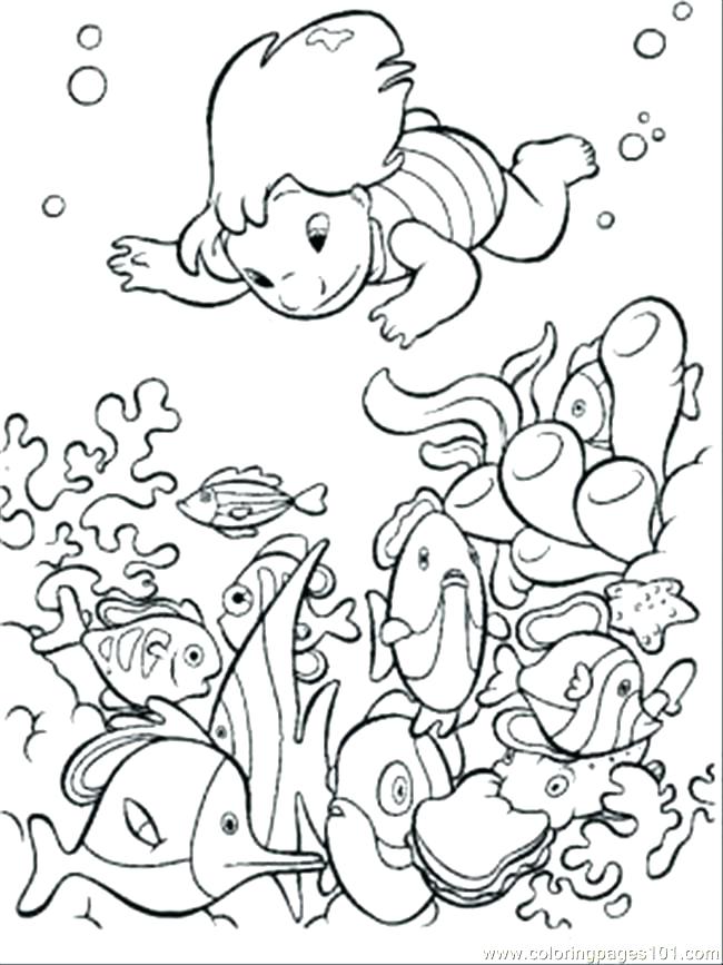 650x867 Ocean Life Coloring Pages Ocean Creatures Coloring Pages Ocean