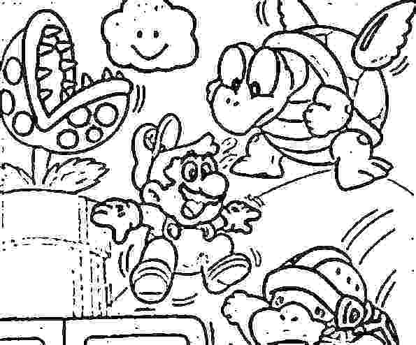 595x494 Mario Characters Coloring Pages Coloring Page Super Bros Coloring