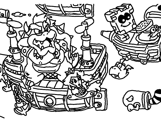 678x512 Mario 3d World Coloring Pages Mario 3d World Coloring Pages 11