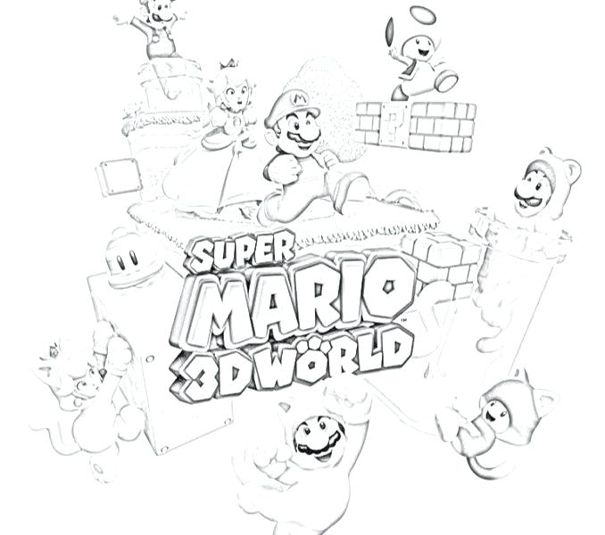 678x600 Mario 3d World Coloring Pages World Coloring Pages Coloring Pages