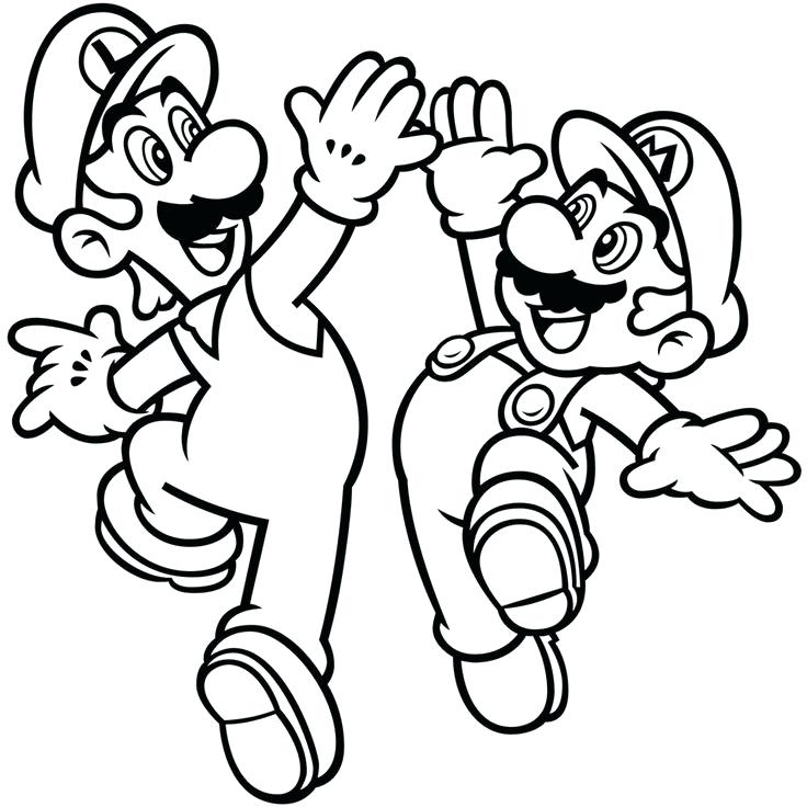 736x736 Pictures To Color Super Mario 3d World Coloring Page Super Mario