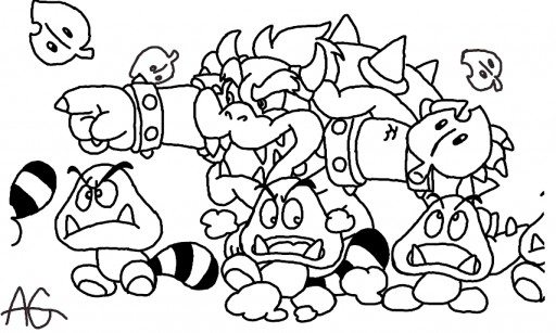 512x307 Super Mario 3d World Coloring Pages Barkandcall Me Incredible