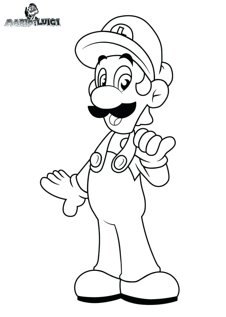 736x1030 Mario And Luigi Coloring Page And Mario And Luigi Birthday