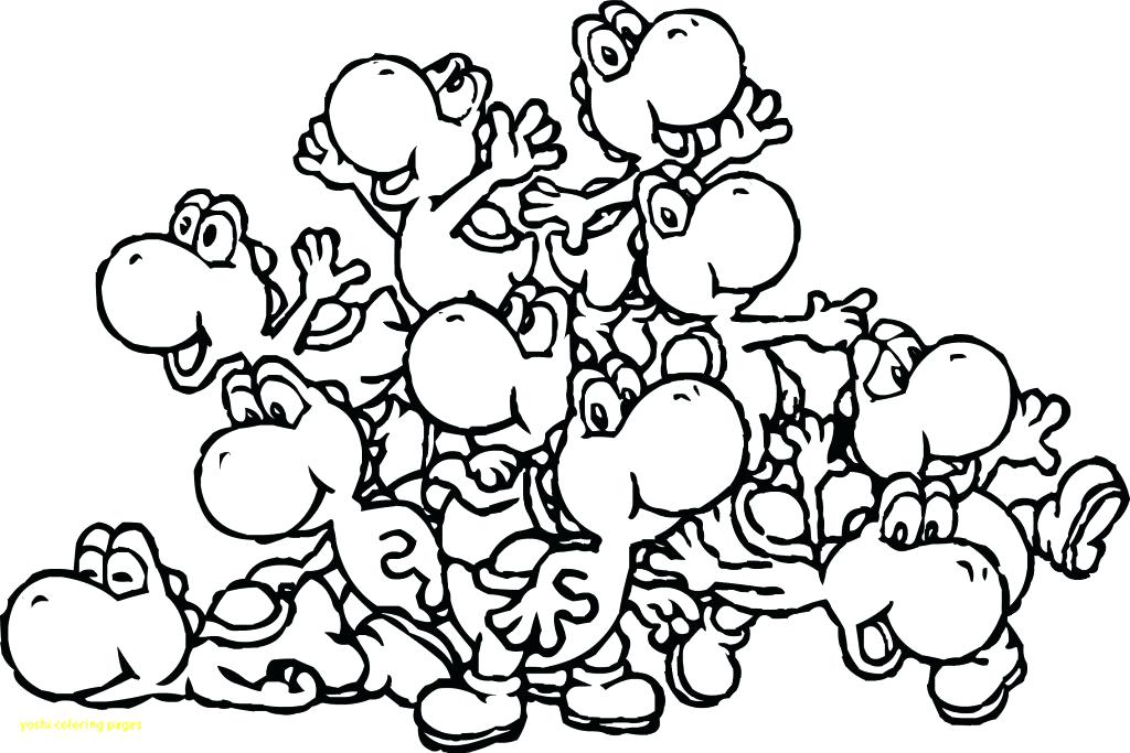 1024x683 Coloring Pages Yoshi