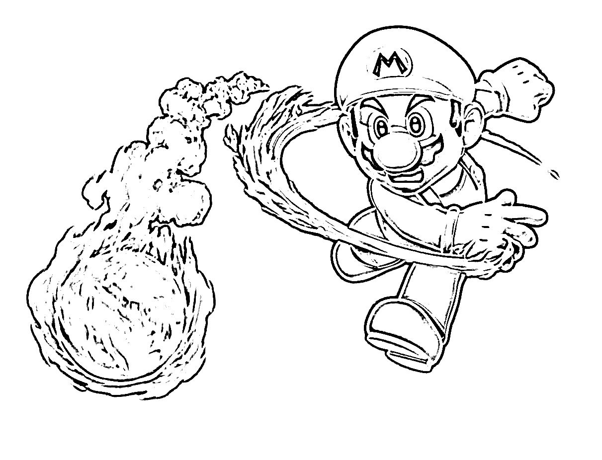 1211x926 Mario Coloring Page1.jpg Coloring Child