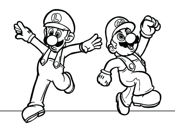 600x452 Coloring Pages Coloring Pages Kids Coloring Super Mario Luigi