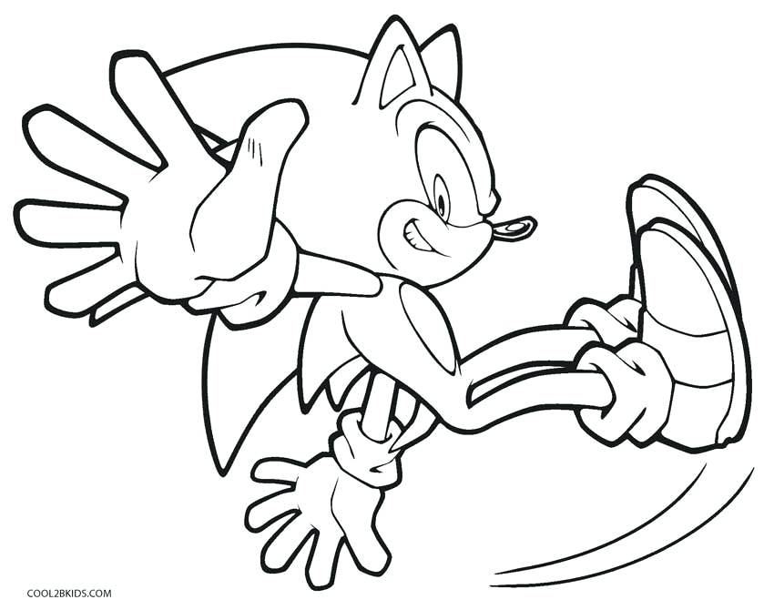 850x670 Printable Sonic Coloring Pages For Kids Sonic Printable Coloring