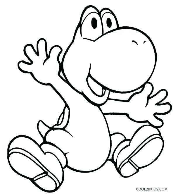 609x670 Yoshi Coloring Pages