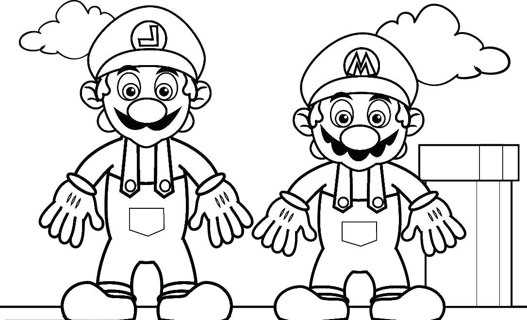 1086x659 Mario Coloring Pictures Index Paper Mario Coloring Page