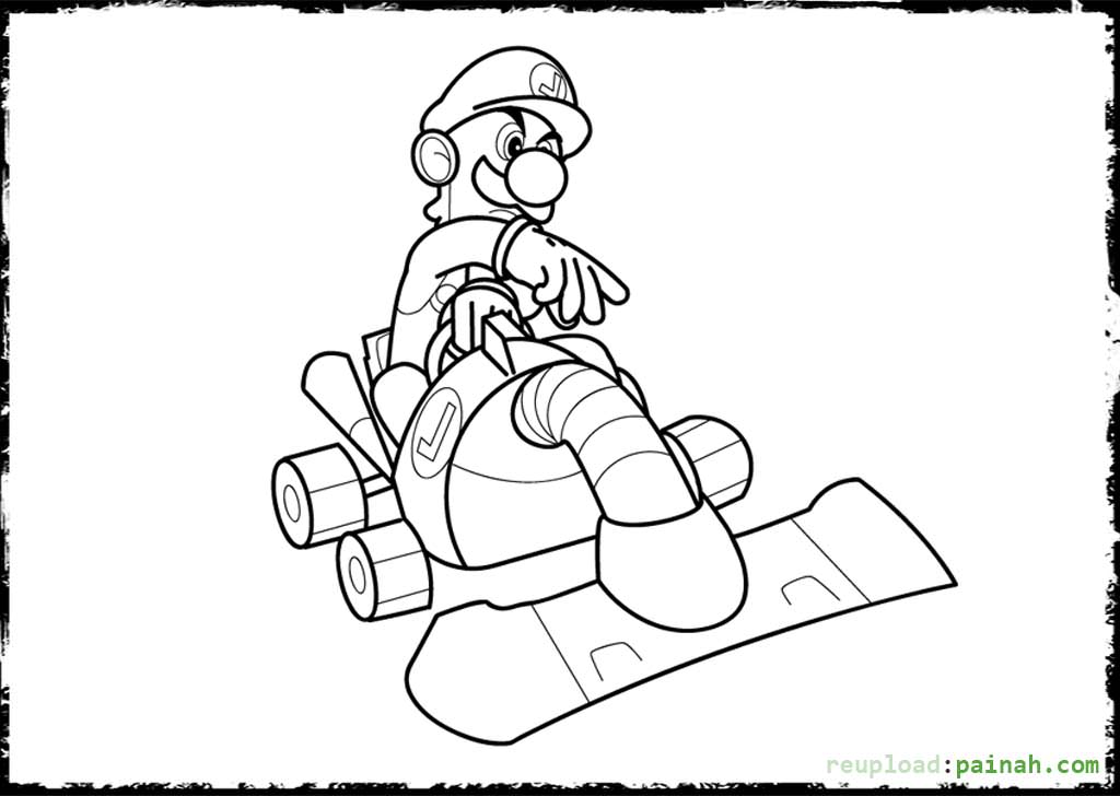1024x728 Super Mario Bomb Coloring Pages