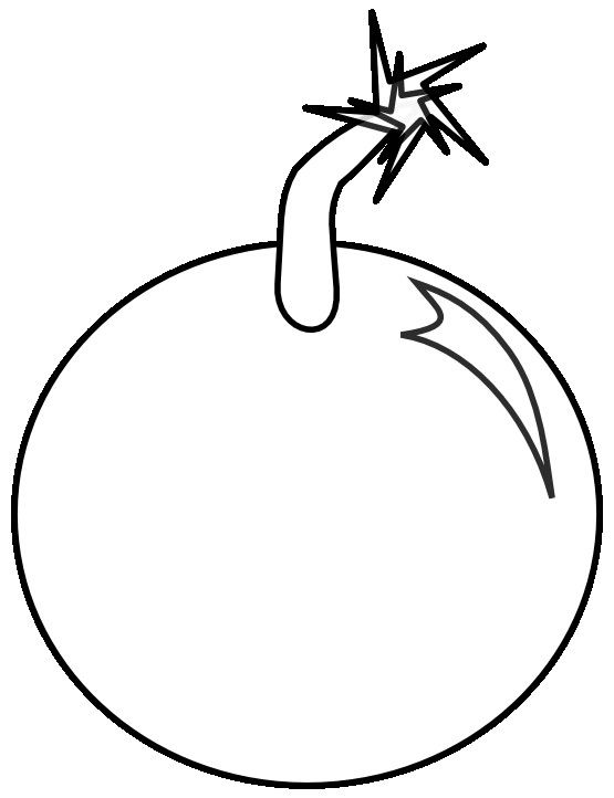 555x722 Bomb Coloring Pages