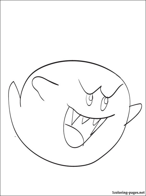 560x750 Boo Mario Coloring Page Coloring Pages