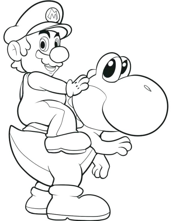 580x737 Mario Bros Coloring Pages Free Printable Coloring Bros Coloring
