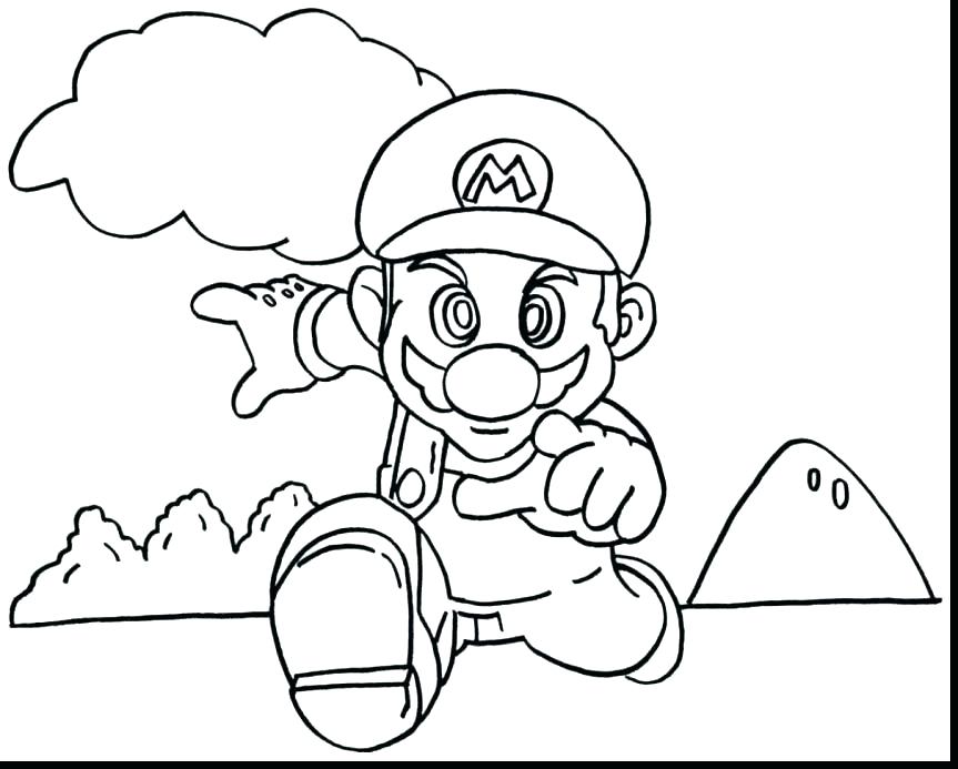 863x693 Mario Bros Printable Coloring Pages Coloring Pages Online Bros