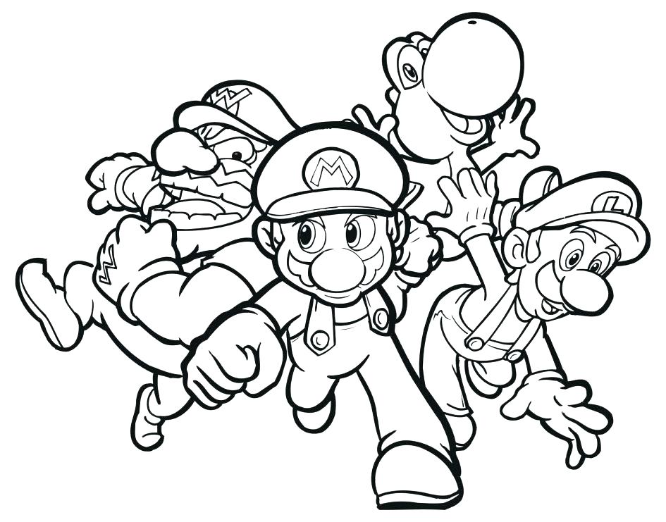 945x741 Mario Brothers Coloring Page Bros Printable Coloring Pages Free