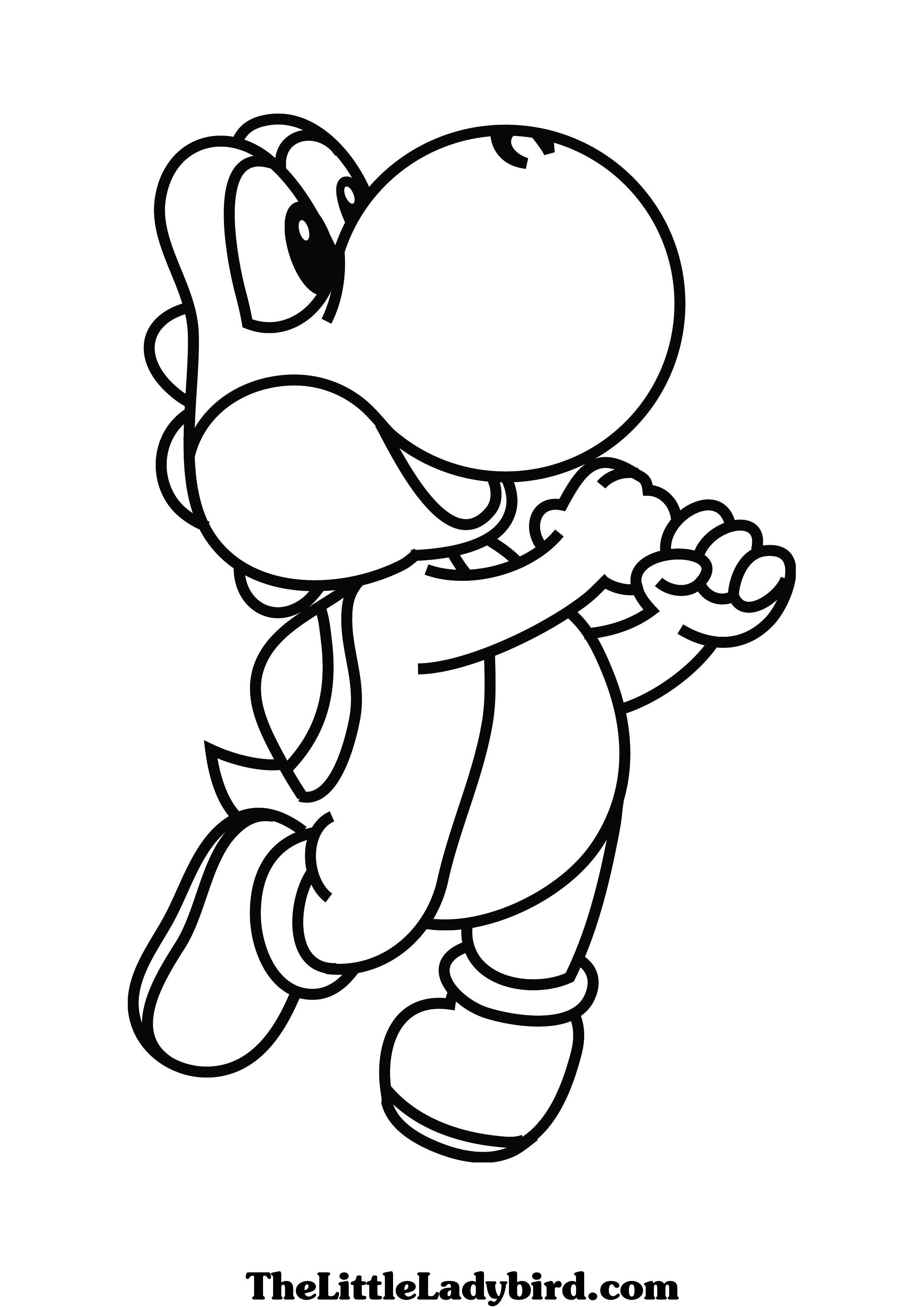2480x3508 Highest Mario And Yoshi Coloring Pages To Prin