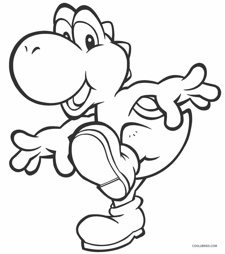 752x850 Printable Yoshi Coloring Pages For Kids Cool2bkids