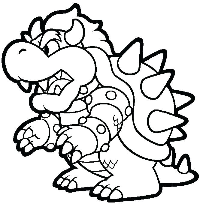 686x680 Mario Yoshi Coloring Pages