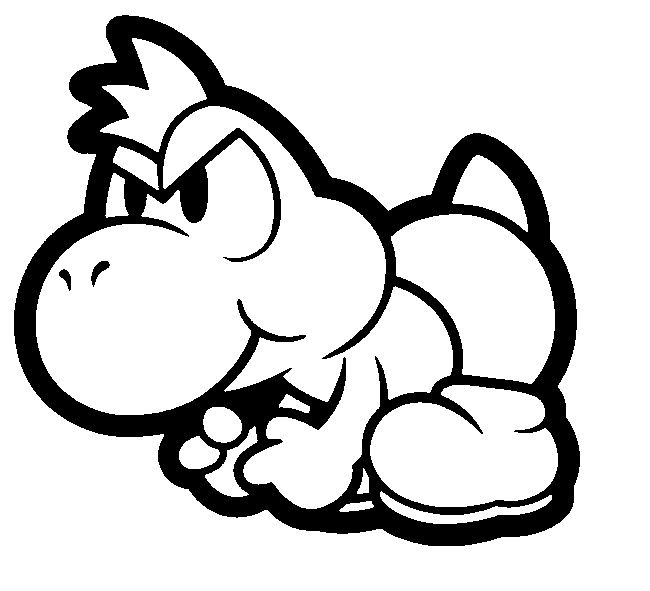 650x591 Coloring Page Super Mario Illustration Amp Design