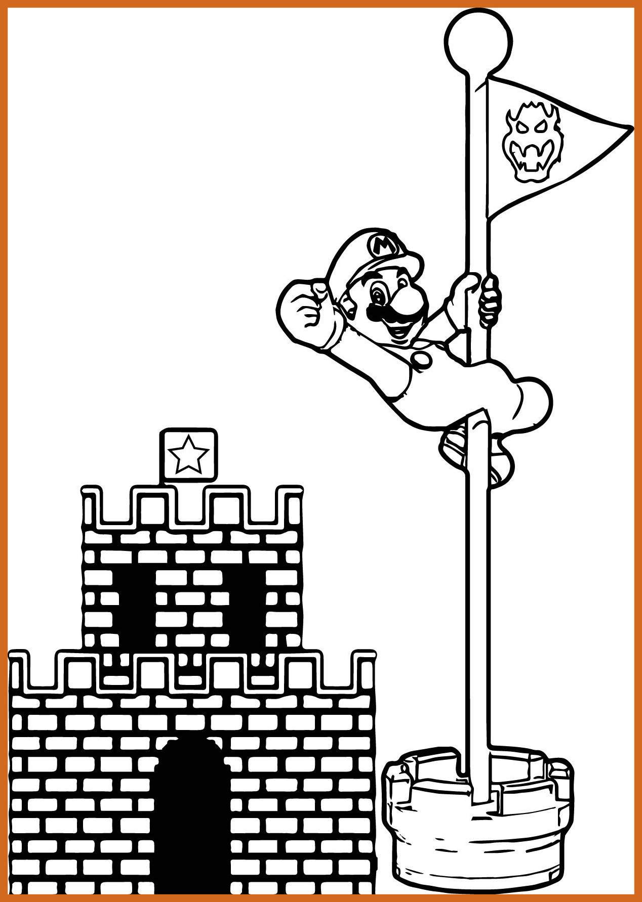 1268x1783 The Best Super Mario Bros Coloring Pages To Print Coloringstar