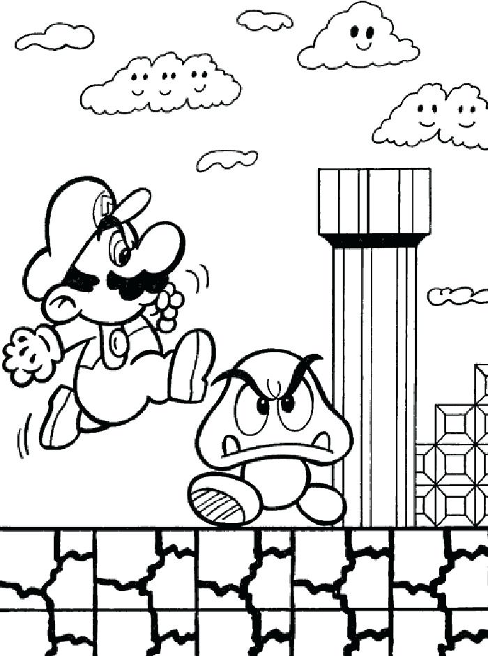 700x941 Mario Characters Coloring Pages Super Characters Colouring Pages