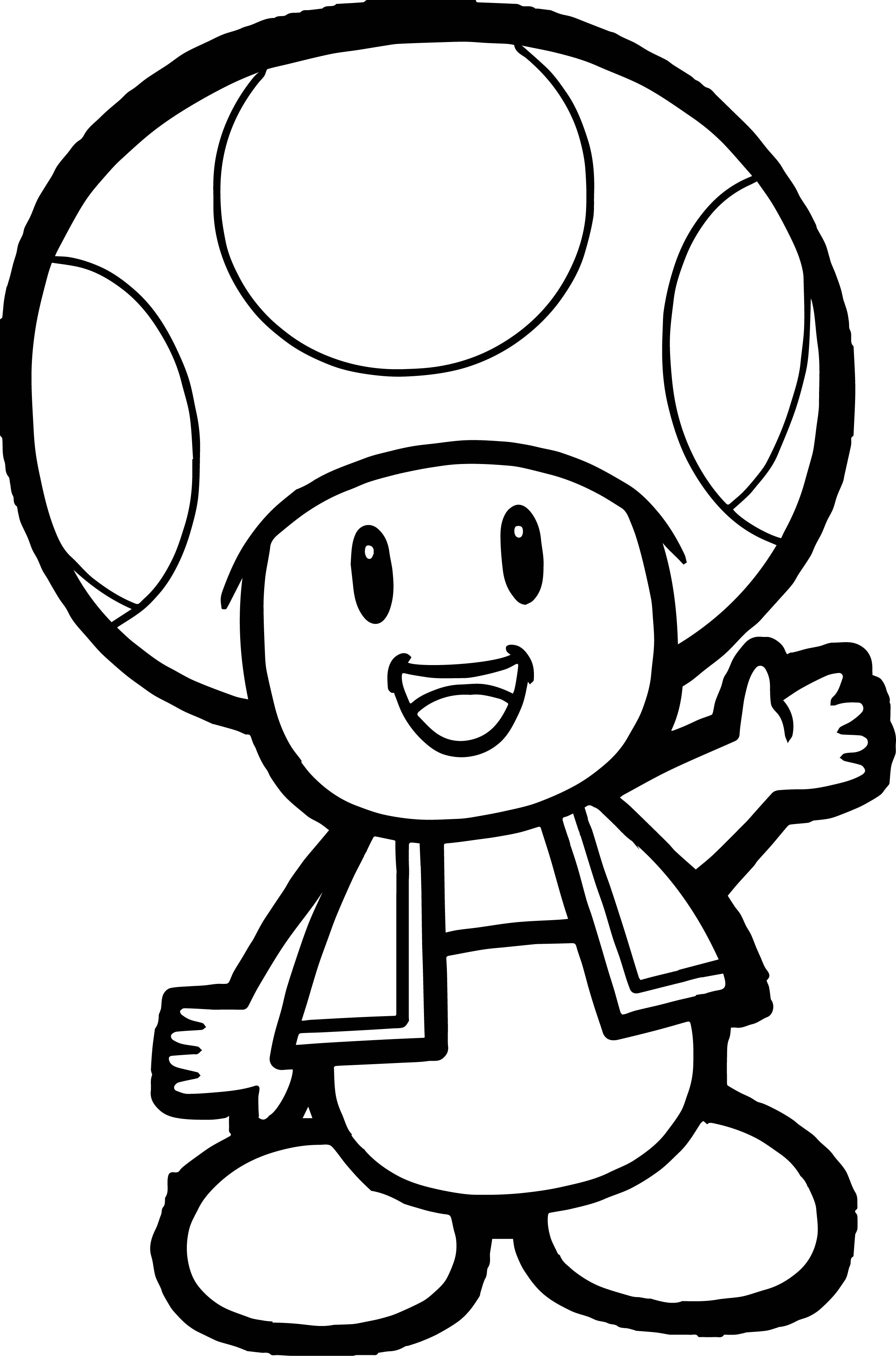 2388x3615 Mario Characters Coloring Pages. Beautiful Mario Characters