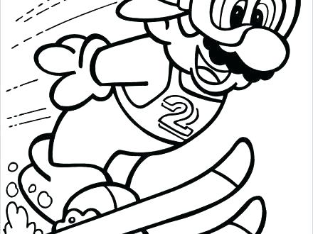 440x330 Coloring Pages Of Mario Characters Professional