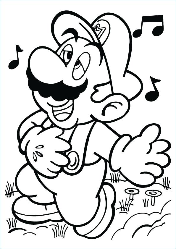 595x842 Printable Mario Characters Coloring Pages Icontent