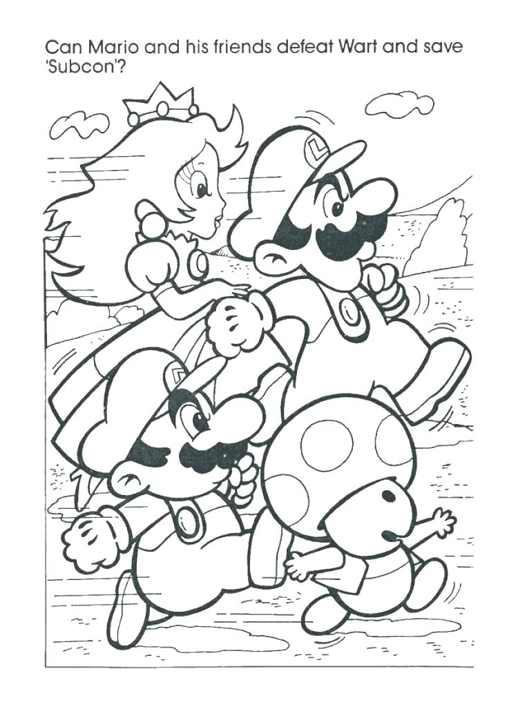750x1024 Free Mario Coloring Pages Photo Gallery Of The Super 3 Coloring