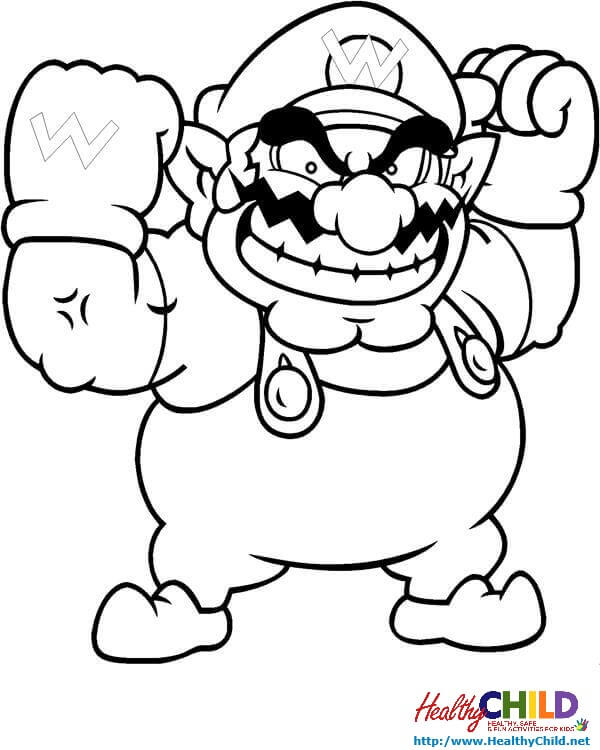 600x750 Super Mario Coloring Pages