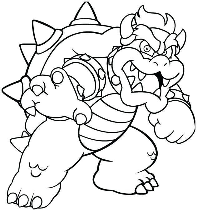 631x677 Bowser Coloring Pages Coloring Page Bros Coloring Pages And