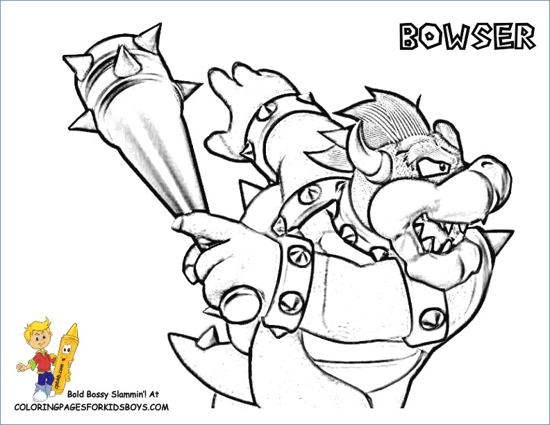 792x612 Mario Kart Luigi Coloring Page