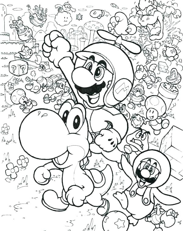 600x760 Mario Color Page Coloring Pages Online Color Page And Fly