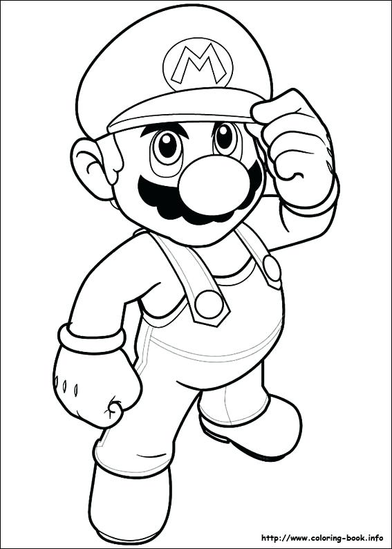567x794 Mario Coloring Pages Online Discover