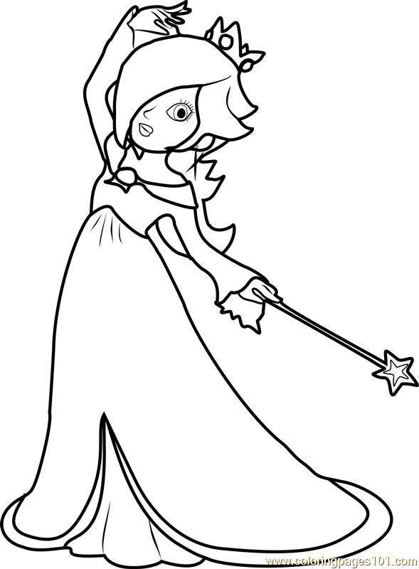 589x800 Rosalina Coloring Page