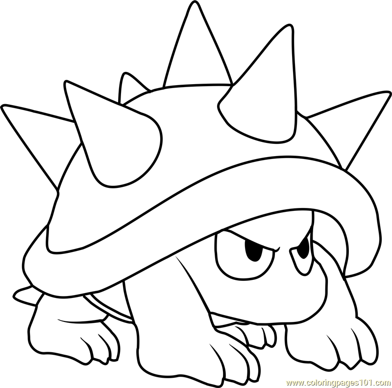 800x793 Spiny Coloring Page