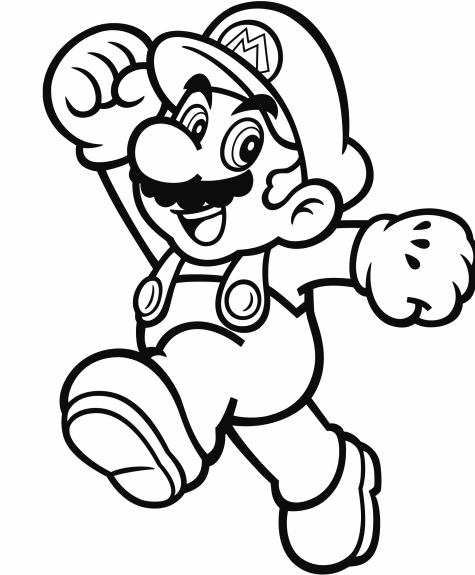 475x575 Official Mario Coloring Pages Gonintendo