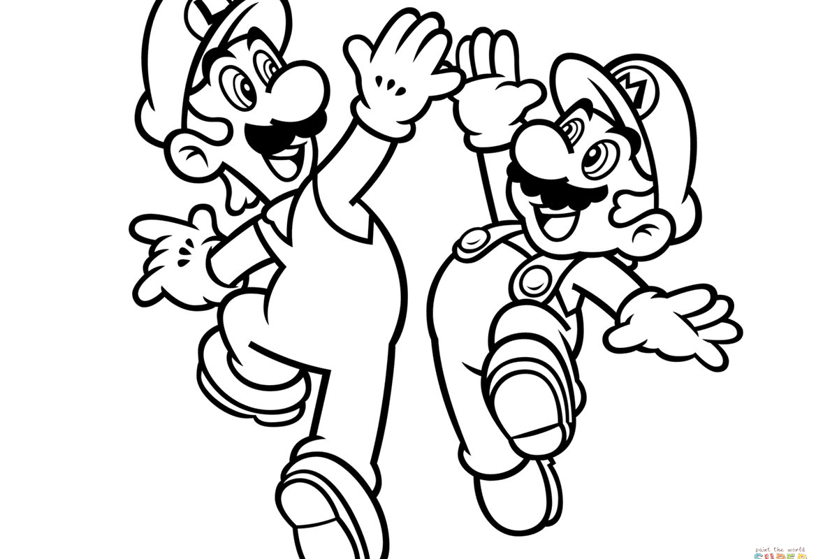 1178x800 Stunning Super Mario Galaxy Coloring Pages Free Printable Kids