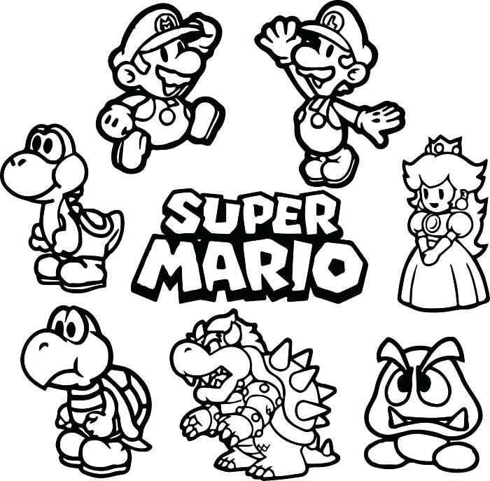 700x687 Super Mario Galaxy Coloring Pages Super Coloring Pages Gallery