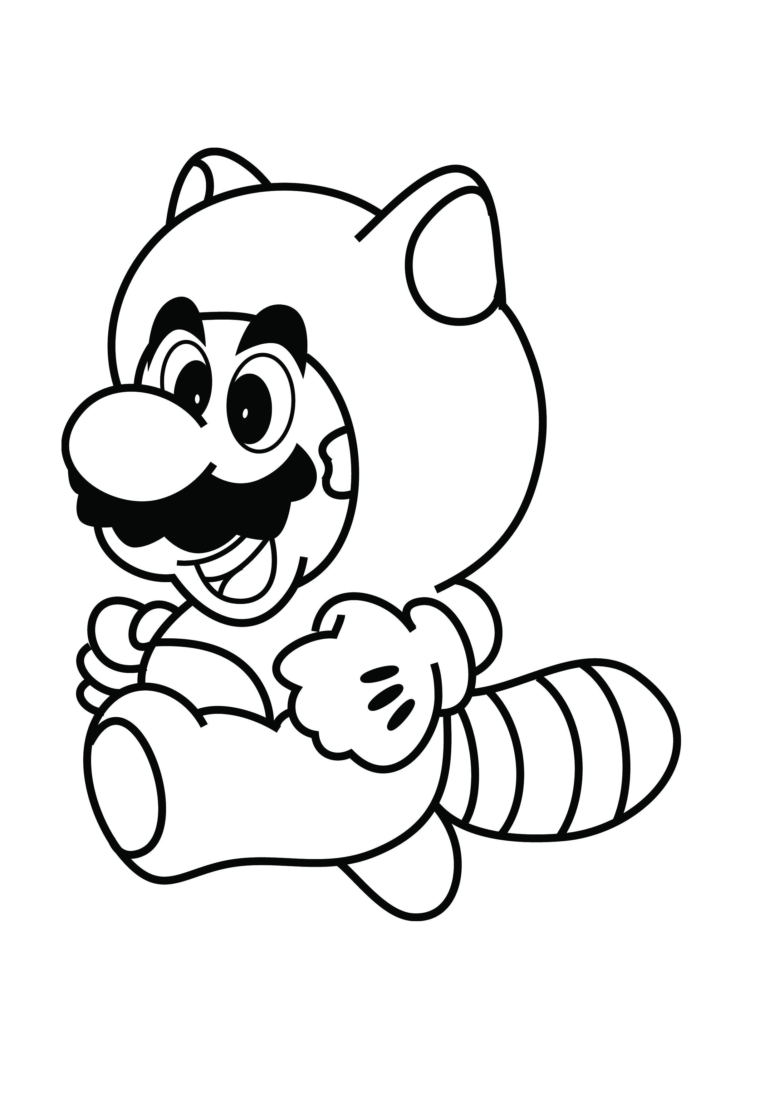 2480x3508 Wonderful Coloring Pages Mario Preschool In Humorous Tanooki Mario