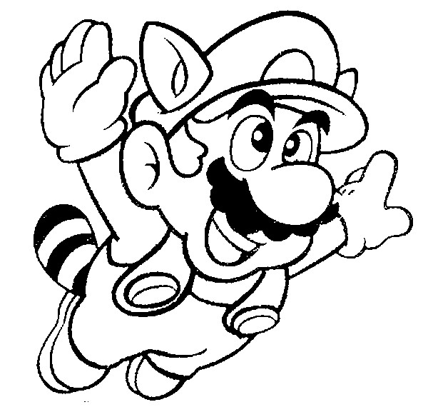 600x570 Mario Sunshine Coloring Pages