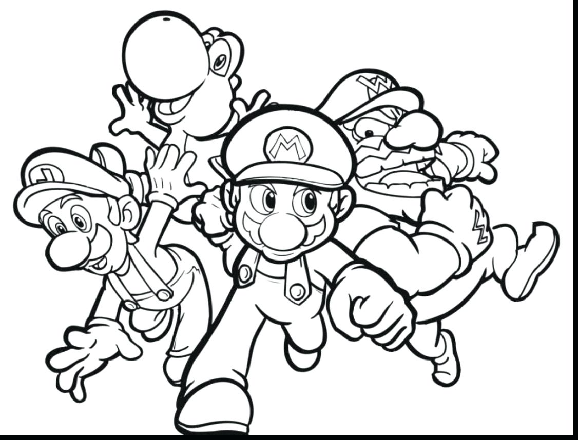 1126x858 Mario Kart 8 Coloring Pages