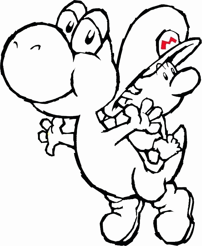680x829 Mario And Yoshi Coloring Pages To Print Photograph Coloring Pages