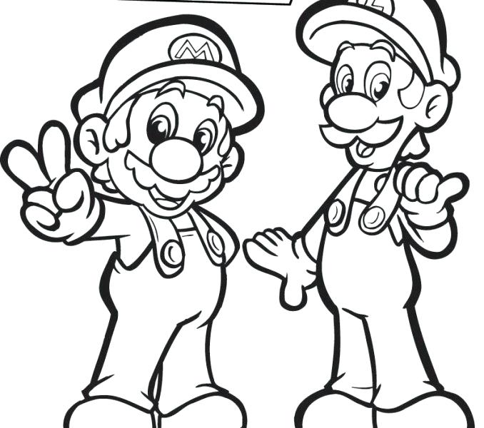 678x600 Mario Cart Coloring Pages Black And White Coloring Sheets Super