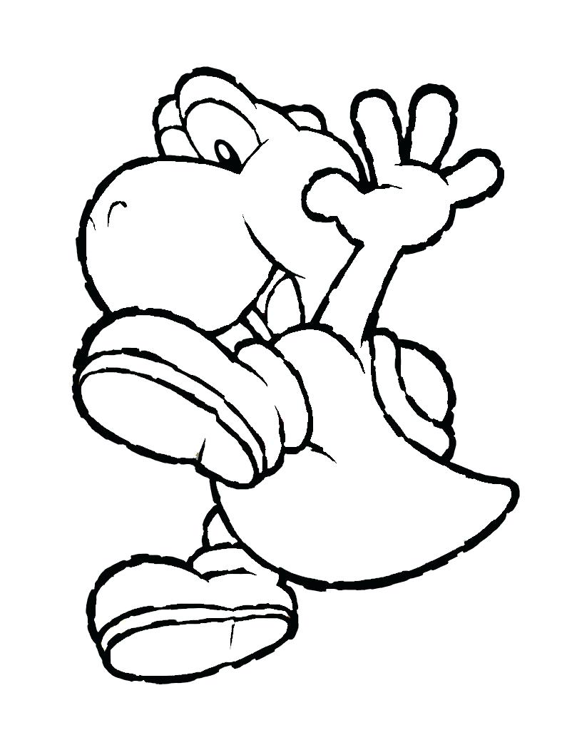 795x1024 Coloring Pages ~ Mario Coloring Page Super Star Bros Pages Yoshi
