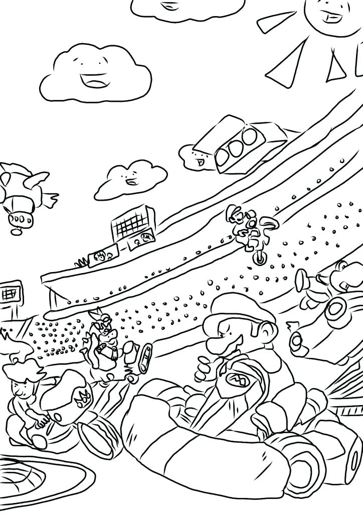 724x1024 Mario Kart Coloring Page Coloring Page Amazing Coloring Pages