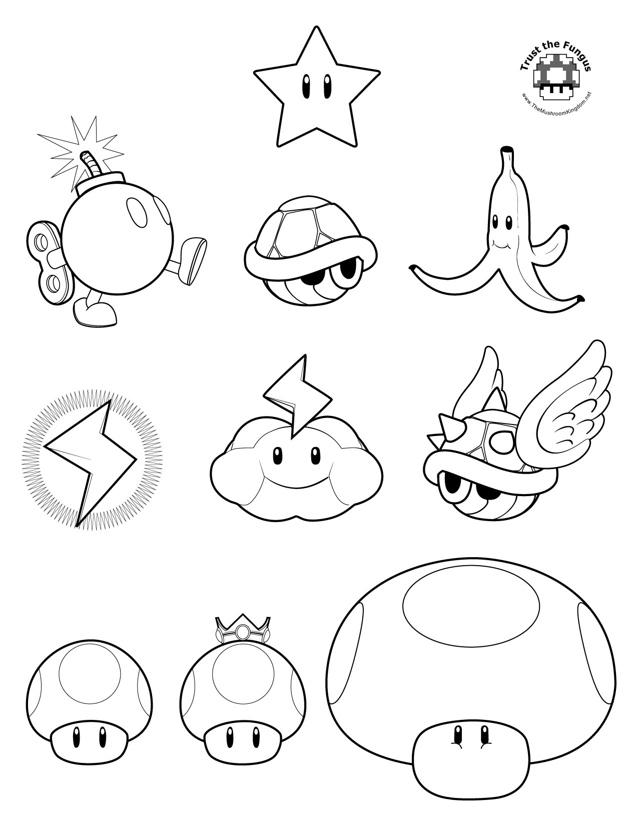 1275x1650 Tmk Presents Mario Kart Wii Coloring Pages!