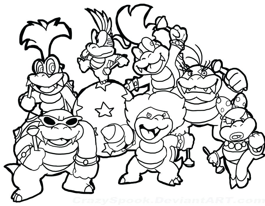 900x699 Mario Brothers Coloring Page
