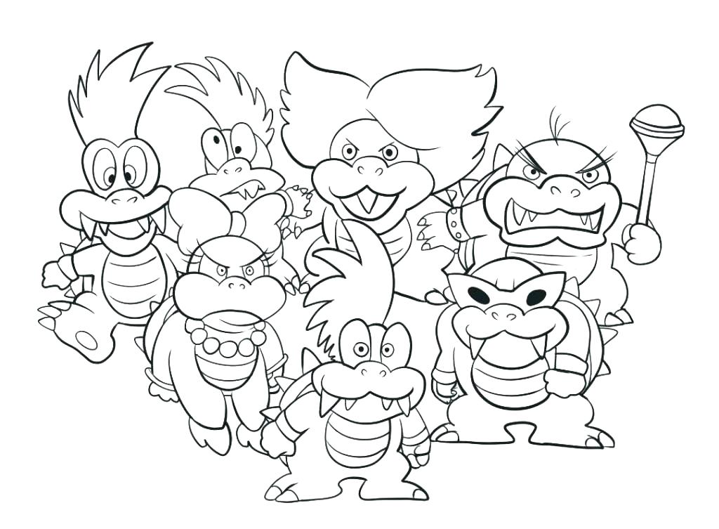 1024x753 Mario Kart Wii Coloring Pages